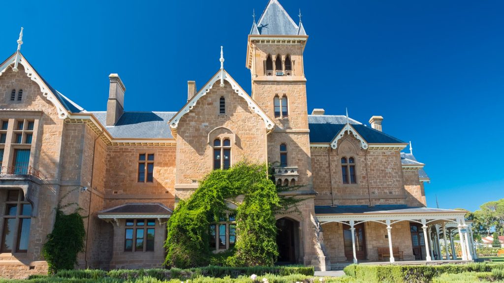 Photograph of one of the school buildings at Scotch